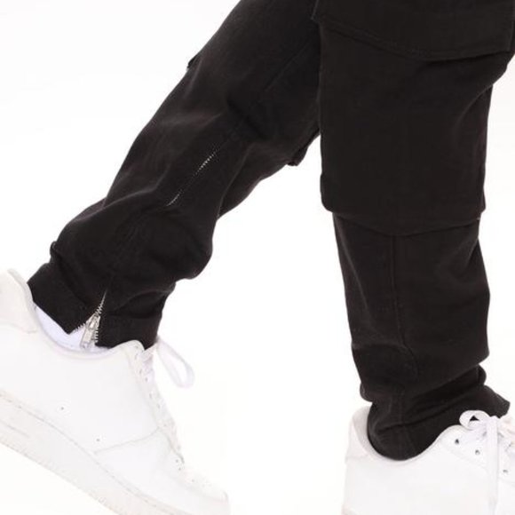 Franco Cargo Pants - Black Mens size M - Picture 2 of 11